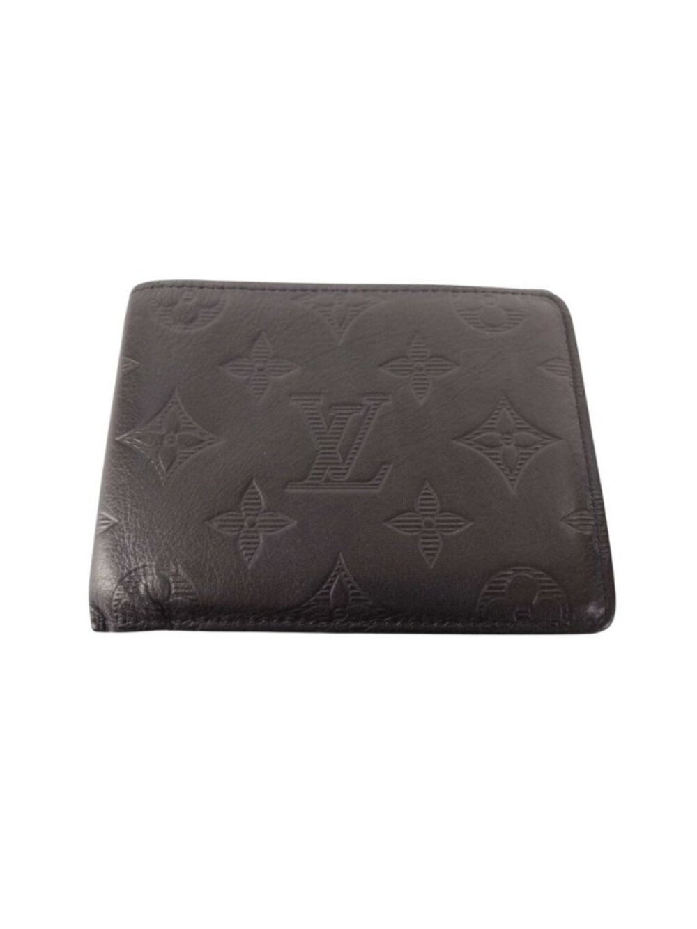 Louis Vuitton Bifold Wallet Portefeuille Multiple Black Monogram Shadow